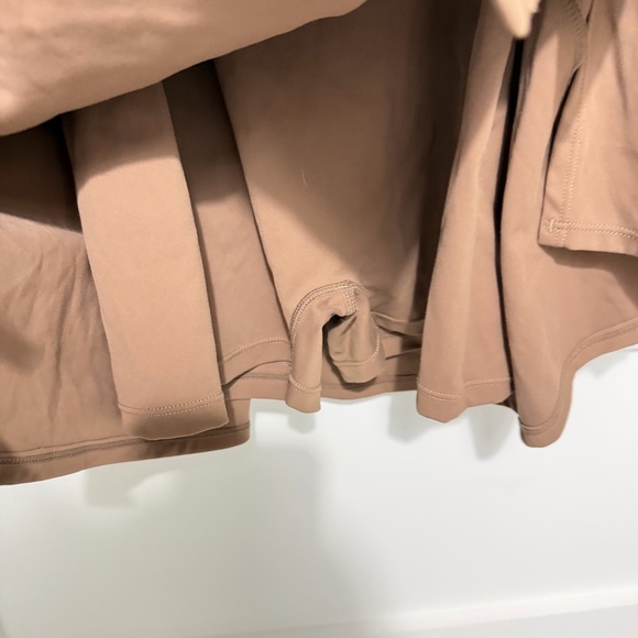 brown bodycon wrap skirt dress with shorts skort 23544 - Picture 7 of 9